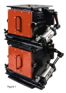 a-series cast double flapgate airlock valve